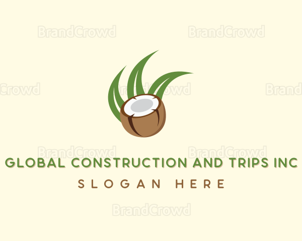 Coconut Fruit Logo