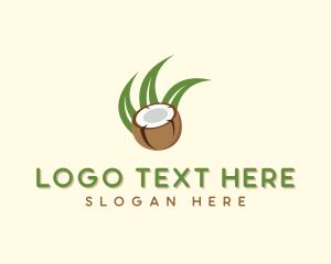 Coco - Coconut Fruit logo design