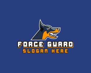 Aggressive Guard Dog  logo design