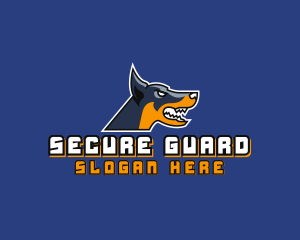 Aggressive Guard Dog  logo design