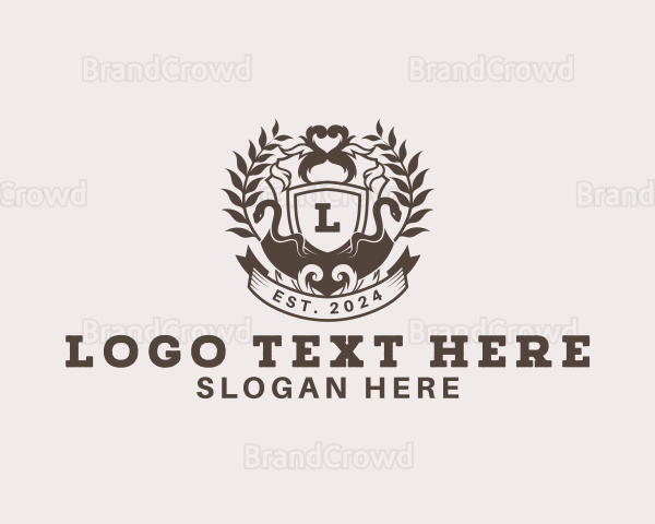 Shield Plantation Wreath Logo