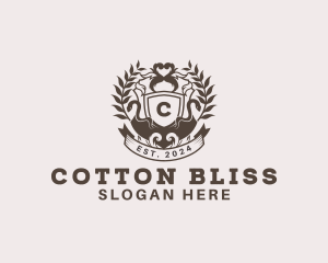 Shield Plantation Wreath logo design