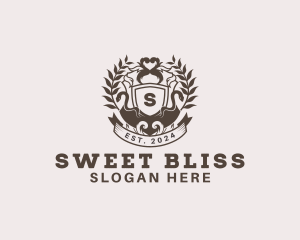 Shield Plantation Wreath logo design