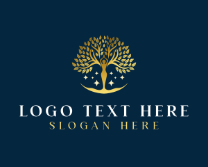 Leaves - Luxury Human Tree logo design
