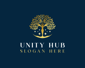 Luxury Human Tree logo design