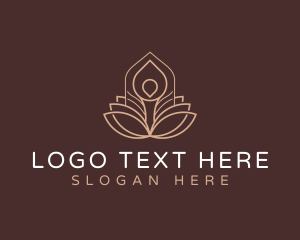 Yoga - Meditation Therapeutic Yoga logo design