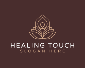 Meditation Therapeutic Yoga logo design