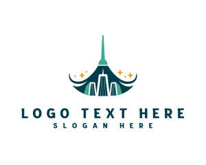 Cleaning - Cleaning Maintenance Broom logo design