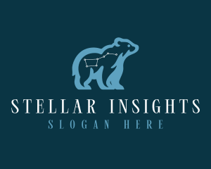 Stellar Bear Constellation logo design