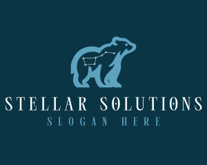 Stellar Bear Constellation logo design