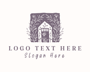 Plant Shop - Eco Greenhouse Plant logo design