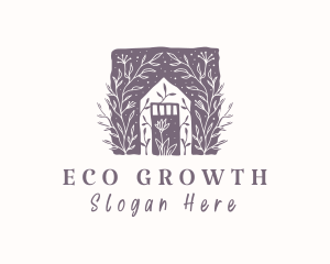 Greenhouse - Eco Greenhouse Plant logo design