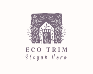 Eco Greenhouse Plant logo design