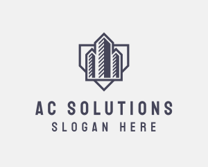 Realty Construction Building logo design