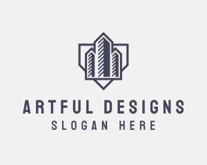 Realty Construction Building logo design