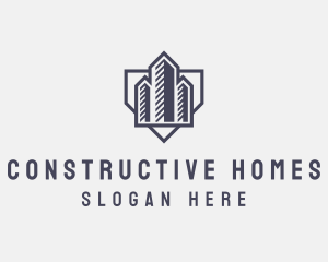Building - Realty Construction Building logo design