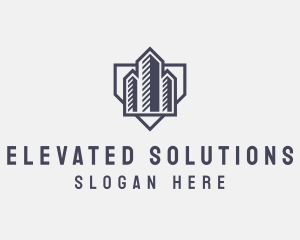 Realty Construction Building logo design