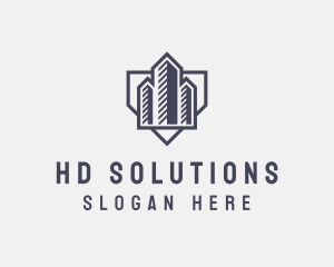 Realty Construction Building logo design