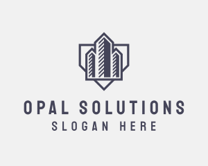 Realty Construction Building logo design