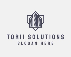 Realty Construction Building logo design