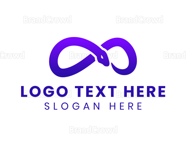 Violet Infinity Snake Logo