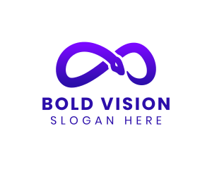 Violet Infinity Snake Logo