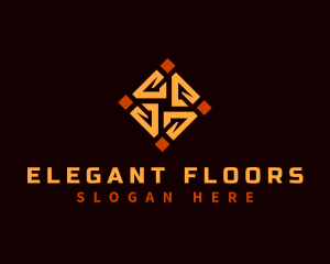 Interior Floor Tile  logo design