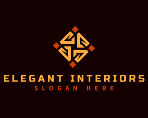 Interior Floor Tile  logo design