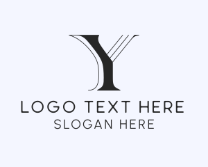 Blogger - Minimalist Fashion Letter Y logo design