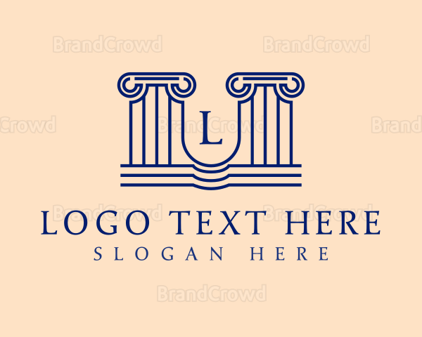 Architectural Greek Pillar Logo