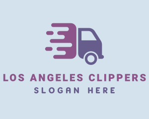 Freight - Violet Express Truck logo design