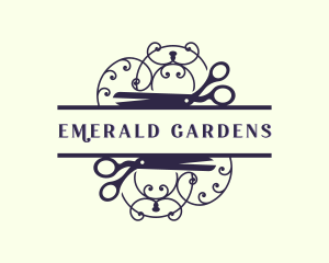 Gardening Shears Landscaping logo design