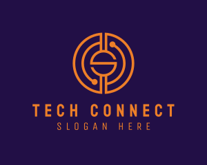 Tech Circuit Letter S Logo