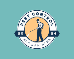 Pest Control Worker logo design