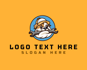 Repair Handyman Dog logo design