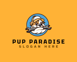 Repair Handyman Dog logo design