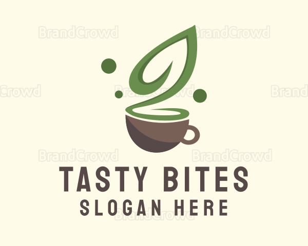 Green Tea Leaf Logo