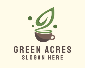 Green Tea Leaf  logo design