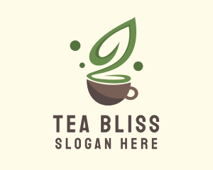 Tea - Green Tea Leaf logo design