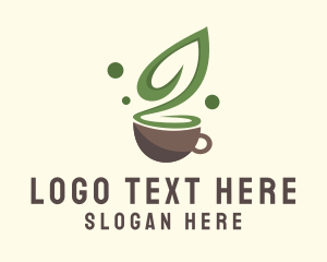 Latte - Green Tea Cafe logo design