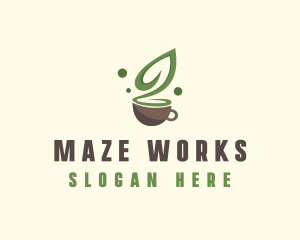 Organic Green Tea  logo design