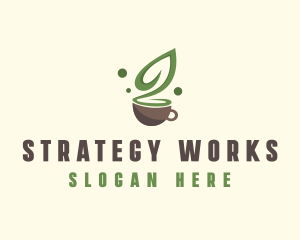 Organic Green Tea  logo design