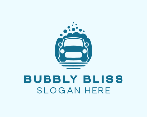 Car Bubble Wash  logo design