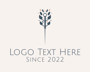 Therapy - Organic Acupuncture Flower logo design