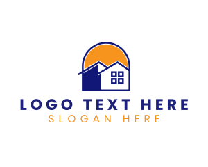 House - Home Sun Residential logo design