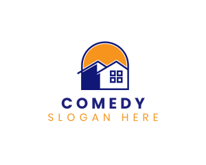 House - Home Sun Residential logo design