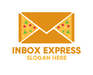 Email - Pizza Mail Envelope logo design