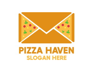 Pizzeria - Pizza Mail Envelope logo design