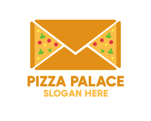 Pizza - Pizza Mail Envelope logo design