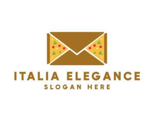 Italy - Pizza Mail Envelope logo design